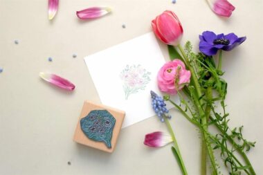 Rubber Stamp bunch of flowers || studiokaramelo