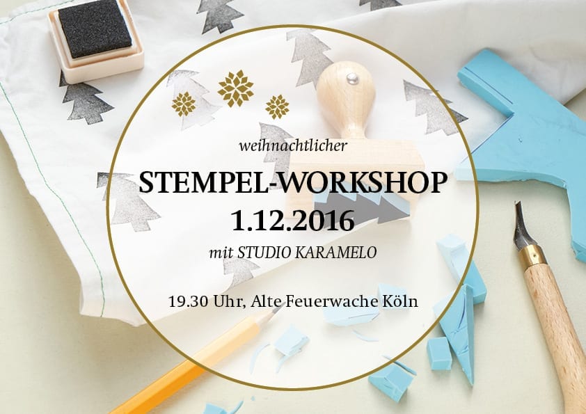 Stempel-Workshop mit STUDIO KARAMELO in Köln | Stempel schnitzen