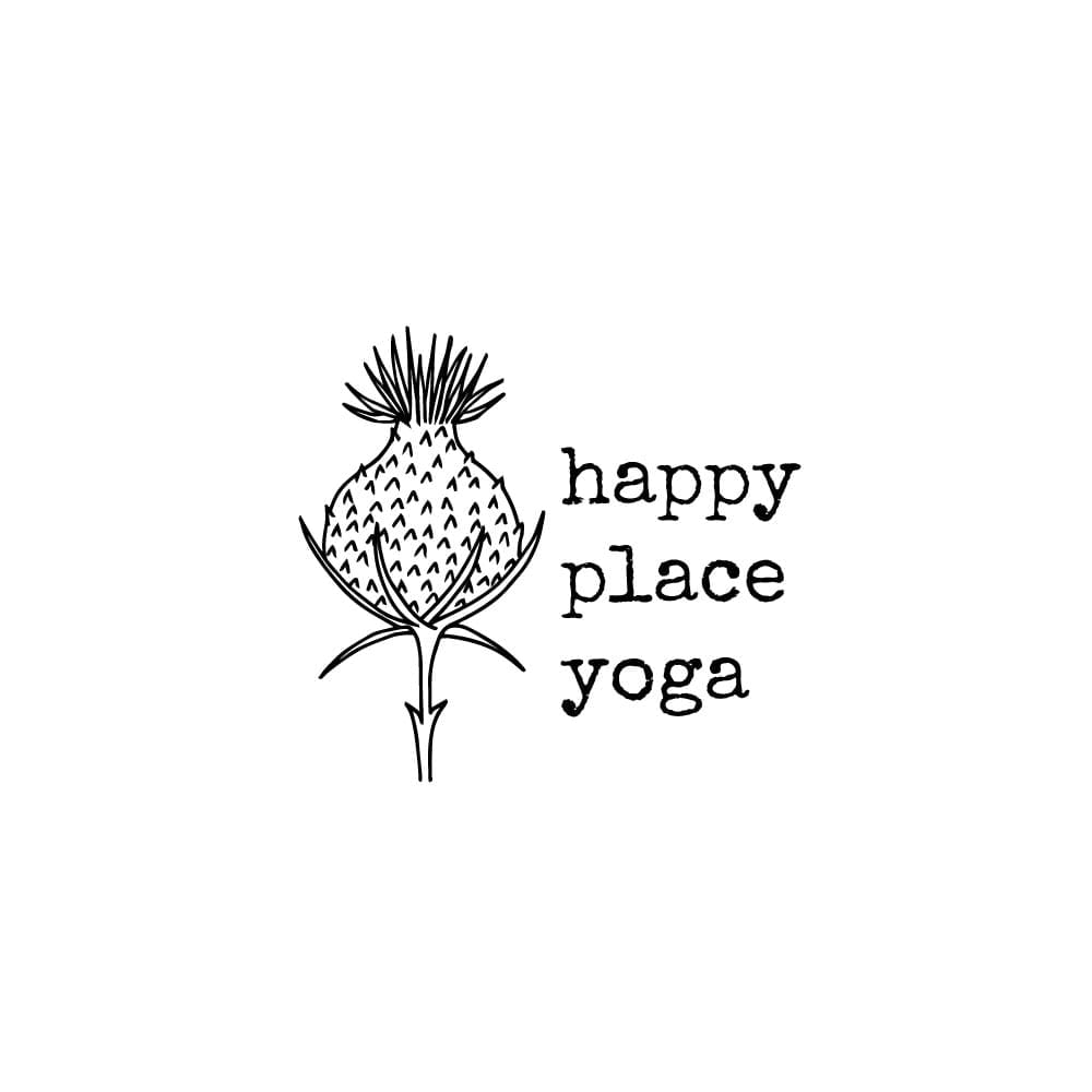 botanisches Branding Logo Yogastudio happyplaceyoga | STUDIO KARAMELO