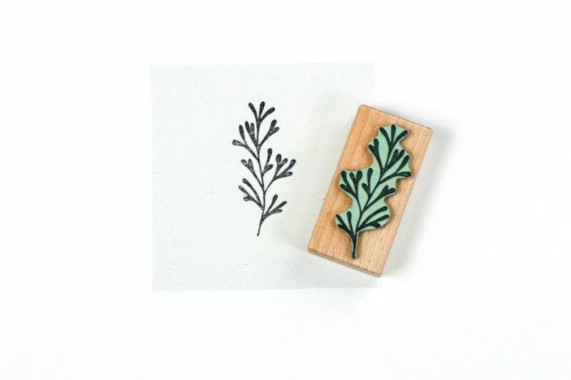 Stempel kleine Alge #01 | Holzstempel aus der Natur von STUDIO KARAMELO