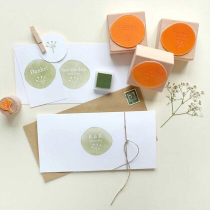 Individuelle Hochzeits-Stempel | custom made wedding rubber stamps
