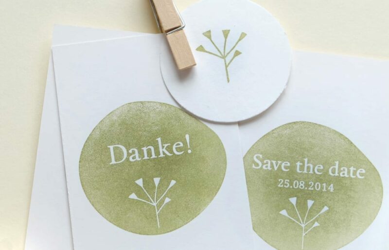 Individuelle Hochzeits-Stempel | custom made wedding rubber stamps